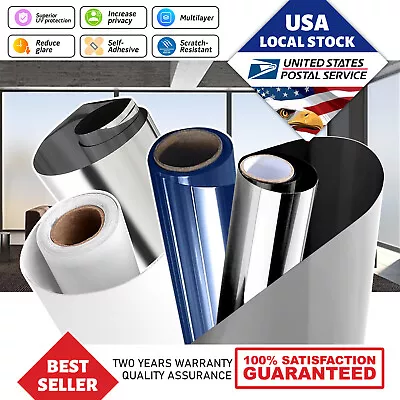 One Way Mirror Window Tint Roll For FamilyOfficeRoomHotel -Any Size & Shade • $17.99