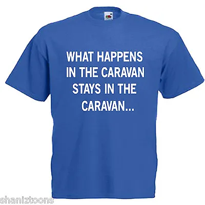 Caravan Funny Slogan Adults Mens Gift T Shirt • £9.49