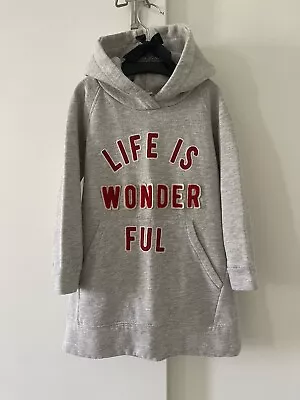 $6.99 • Buy Zara Girls Hooded Sweatshirt Dress Size 6