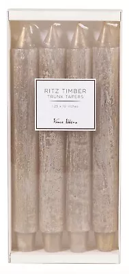 Vance Kitira Ritz Timber Trunk Tapers Candles 1.25 X 10” | Set Of 4 In Box | • $24