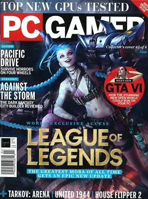 Pc Gamer Magazine - April  2024 - Jinx (cover) League Of Legends • $19.99