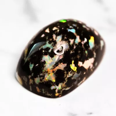 BLACK LEOPARD OPAL MEXICO 8.82Ct PLAY OF COLORS No.9 VIDEO • $265