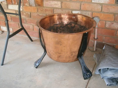 $220 • Buy Antique Copper On Legs For Pot Plant, Wood, Toys Etc.