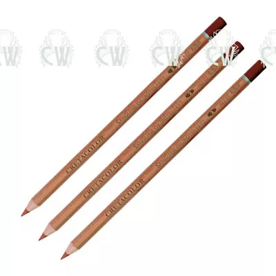 3 X Cretacolor Artists Sanguine Oil Pastel Pencils. Artsists Drawing & Sketching • £8.60