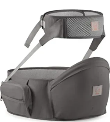 £24.99 • Buy Gagaku Grey Baby Hip Seat Baby Carrier Waist Stool Toddler Sling Safety Belt NEW