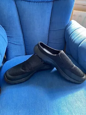 SKECHERS - Black Knit Mule Trainers/slippers - Size 10.5 • £25