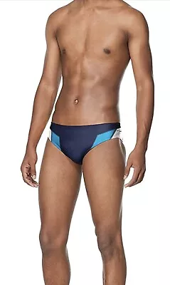 Speedo Men Turkish Imperial Blue Swim Brief Swimwear Size 34. NWT. New Design • $35