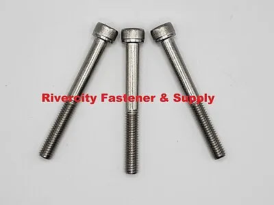 (2) M6-1.0x55 Socket Allen Head Cap Screws Stainless M6x1.0x55 Bolts 6mm X 55mm • $10.88