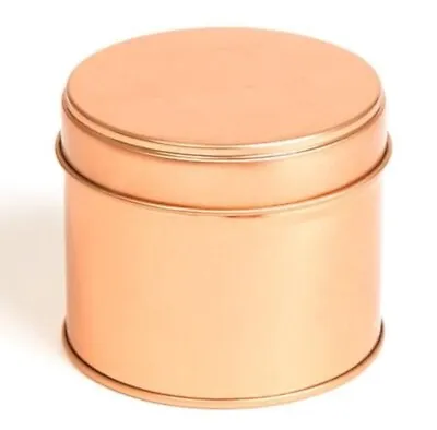 25cl Slip Lid Candle Tin Rose Gold. Qty 100 • £45