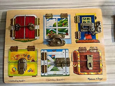 Melissa And Doug Latches Board #383 • $8