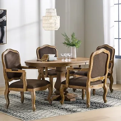 Maria French Country Wood 5-Piece Expandable Oval Dining Set • $1389.42