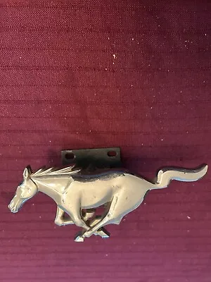 1994-98 Mustang Front Grille Chrome Running Horse Pony Grill Emblem With Bracket • $21.99