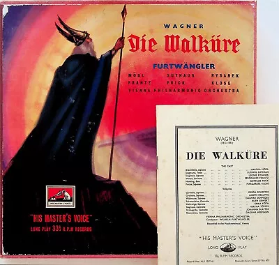 ALP 1257-61 R/G UK- FURTWANGLER- Wagner Die Walkure 5-LP Modl/Suthaus RARE EX* • £39.99