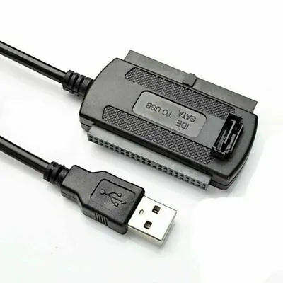 New IDE SATA To USB 2.0 Adapter Converter Cable For 2.5 3.5 Inch Hard Drive HD • $4.68