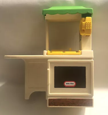 Vintage Little Tikes Dollhouse 5591 Party Kitchen Island Sink Telephone Stove. • $15.95