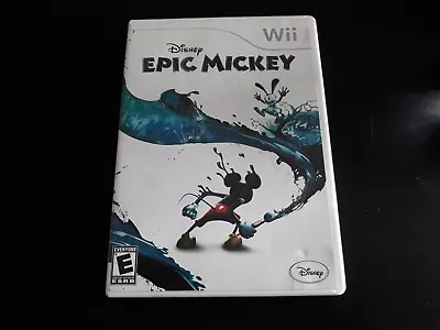 Disney Epic Mickey (Nintendo Wii 2006) Complete ~ Tested & Working • $7.99