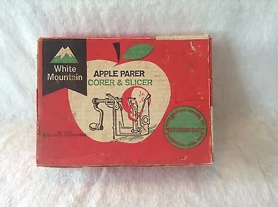 White Mountain Vintage Apple Parer Slicer In Original Box Collectible Kitchen • $26.97