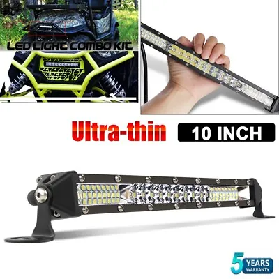 10 Inch 130W Combo Slim LED Work Driving Fog Light Bar For Spreader Marine Boat • $21.60