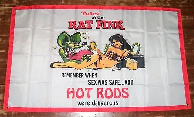 Rat Fink 3'x5' Flag Banner • $13.99