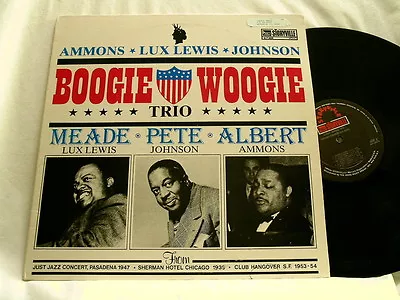 MEADE LUX LEWIS Pete Johnson Albert Ammons Boogie Woogie Trio LP Roy Milton  • $7.97