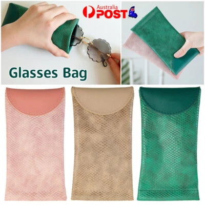 $5.55 • Buy Mouth Snapped Sunglasses Eyeglass Glasses Case Soft Pouch Bag Pocket Spectacle