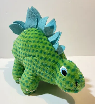 Vintage Dakin Dinosaur Plush 1986 Fun Farm Stegosaurus Green Blue • $18.99