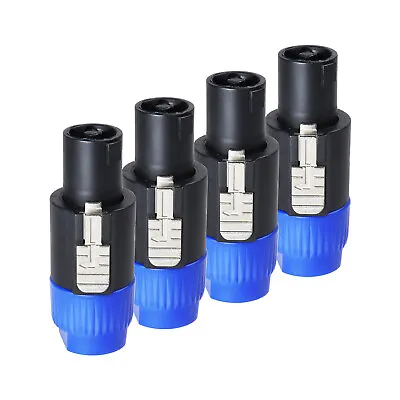 4 Pole Speakon Connectors With Twist Lock Compatible Neutrik NL4FX NL4FC Adapter • $69.99