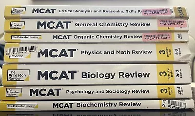 Princeton Review MCAT Full 7 Book Series (2nd And 3rd Editions) • $60