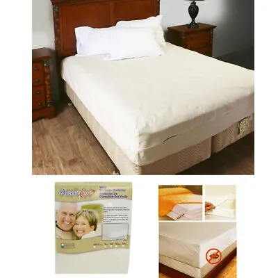 Queen Size Zippered Mattress Cover Protector Dust Bug Allergy Waterproof New ! • $19.50