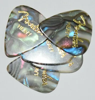 3  X  Fender Guitar Picks Abalone 351  Thin Medium Heavy Or Extra Heavy • $4.80