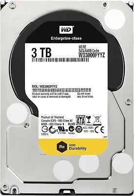 3TB HDD Western Digital WD Re Internal Desktop Hard Drive 3.5 SATAIII WD3000FYYZ • £69.90