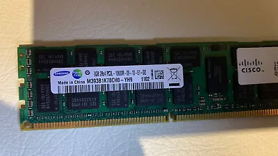 Samsung 64GB - 8 Sticks Of 8GB 2Rx4 PC3-10600R DDR3 Memory Cisco HP Mac Pro • $69.99