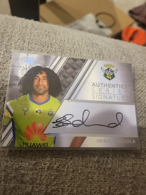 $27 • Buy 2019 NRL Traders Iosia Soliola Authentic Series Signatures 