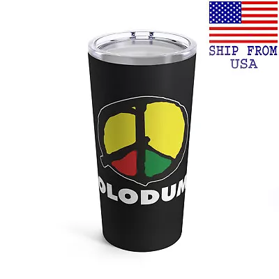 OLODUM Brazil Music 20oz Stainless Steel Tumbler Cup Mug - Black • $29.43