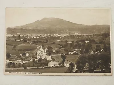 Vintage C1940s Abergavenny And Holy Mountain Real Photo Postcard • £1.99