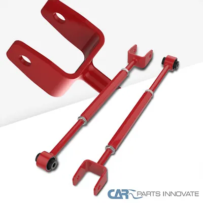 Fits BMW E36 E46 3-Series Adjustable Rear Lower Camber Control Arms Kit Red • $40.45