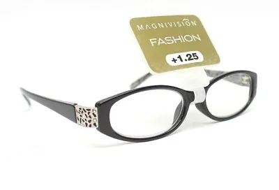 Magnivision By Foster Grant Black Jeweled Reading Glasses TANSY BLK Chs Diopter • $14.99