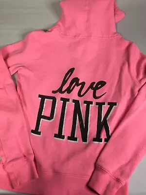 PINK Victoria Secret Womens Pink Hooded Jacket X Small • $14.40