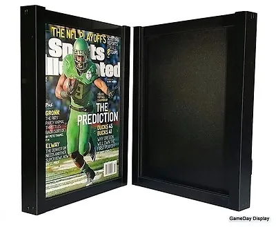 Magazine Sports Illustrated Display Frame Case Black Shadow Box Lot Of 2 • $63.50