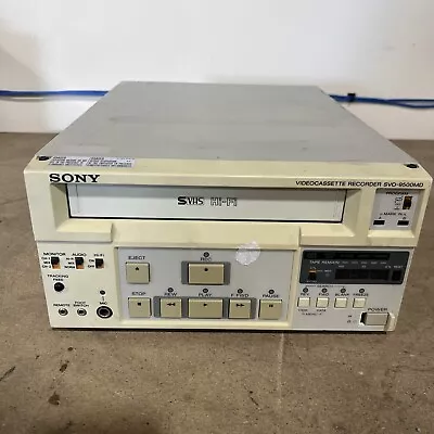 Sony Videocassette Recorder SVO-9500MD2 Medical S-VHS Deck • $49.95