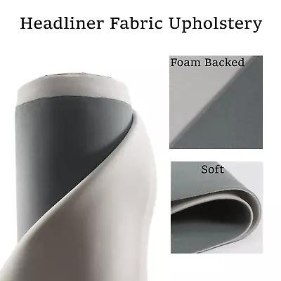 Automotive Headliner Fabric Velvet Material Upholstery Restore DIY 64 X60  • $44.55