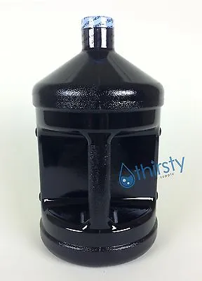 1 Gallon Black Polycarbonate Water Bottle Jug Container Drinking Aqua H2O New • $11.49