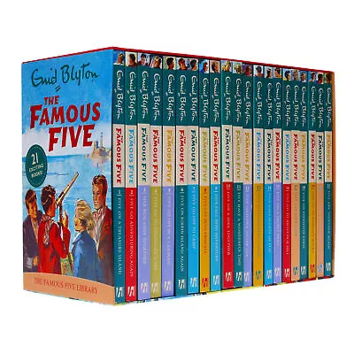 Famous Five 21 Books Box Set By Enid Blyton - Ages 9-14 - Paperback • $49.99