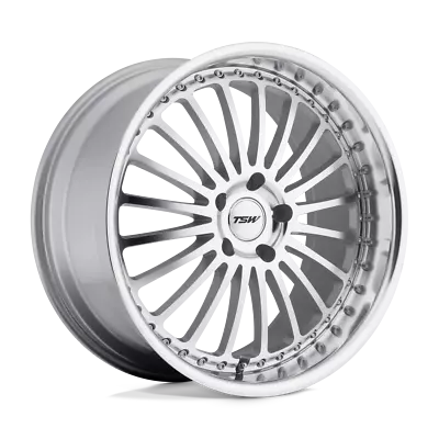 Set Of 4 TSW SILVERSTONE Wheels 22X9 5X120 SILVER MR FC LIP 35MM • $2032