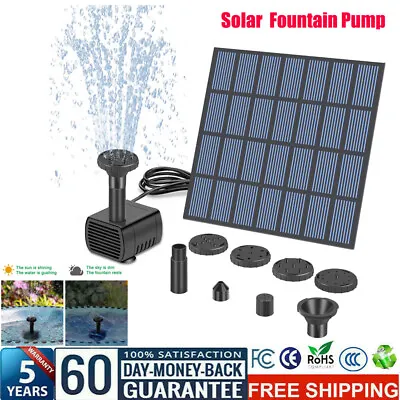 Solar Power Fountain Submersible Floating Water Pump Bird Bath Pond Garden Decor • $10.49