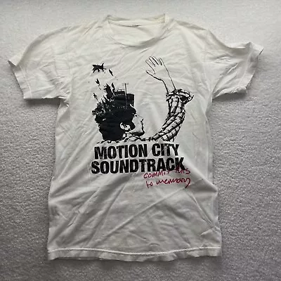 Motion City Soundtrack Shirt Mens Medium White Band Unisex Commit This To Memory • $19.88