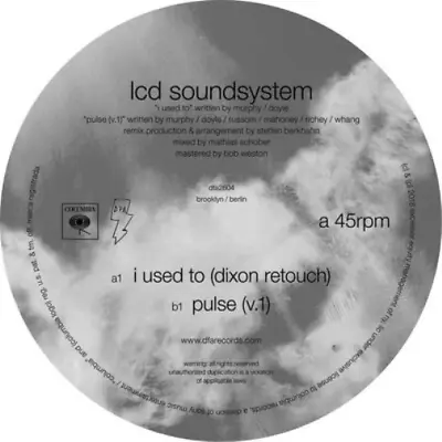 LCD Soundsystem I Used To (Dixon Retouch/Pulse V.1) (Vinyl) 12  Single • £12.29