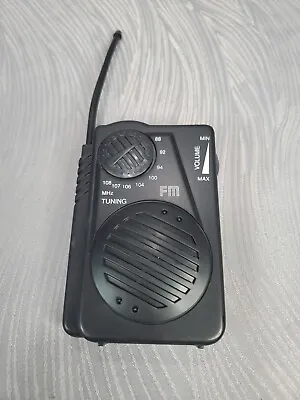 AM FM Portable Pocket Radio Battery Operated Mini Radio Antenna Receiver Speaker • $5