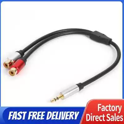 3.5mm 1/8 Inch TRS Stereo Male To Dual RCA Female Audio Adapter Y Splitter Cable • $10.99