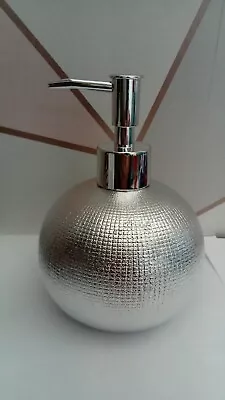 £9 • Buy Silver Ceramic Soap Dispenser Chrome Lotion Dispenser Pump Silver Bathroom NEW 